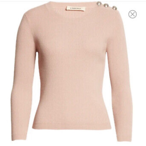 L’Agence Ronnie ribbed sweater misty pink - Picture 3 of 5